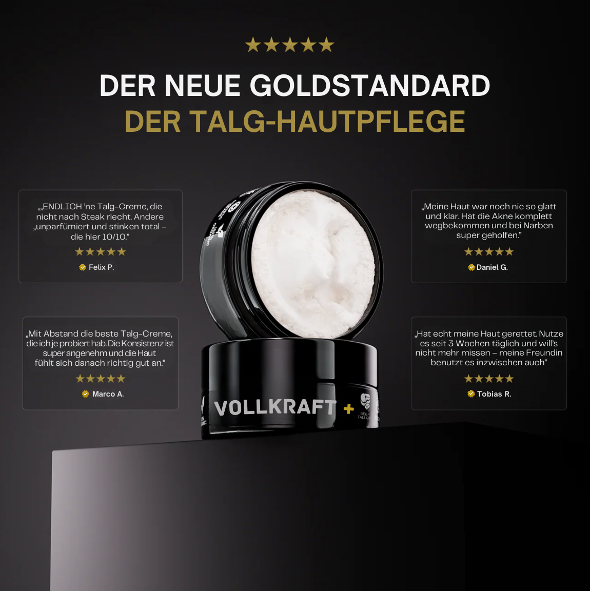 Aufgeschlagene Rindertalg-Creme