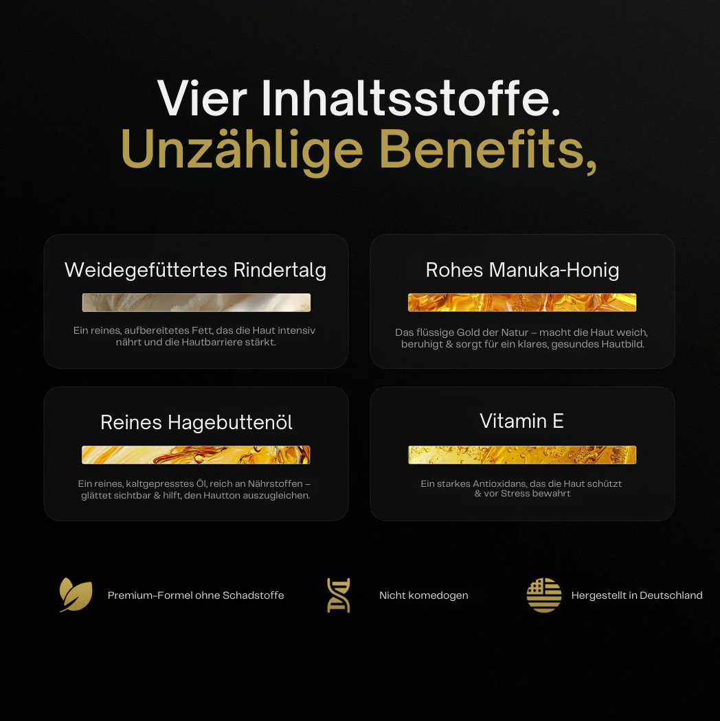 Aufgeschlagene Rindertalg-Creme